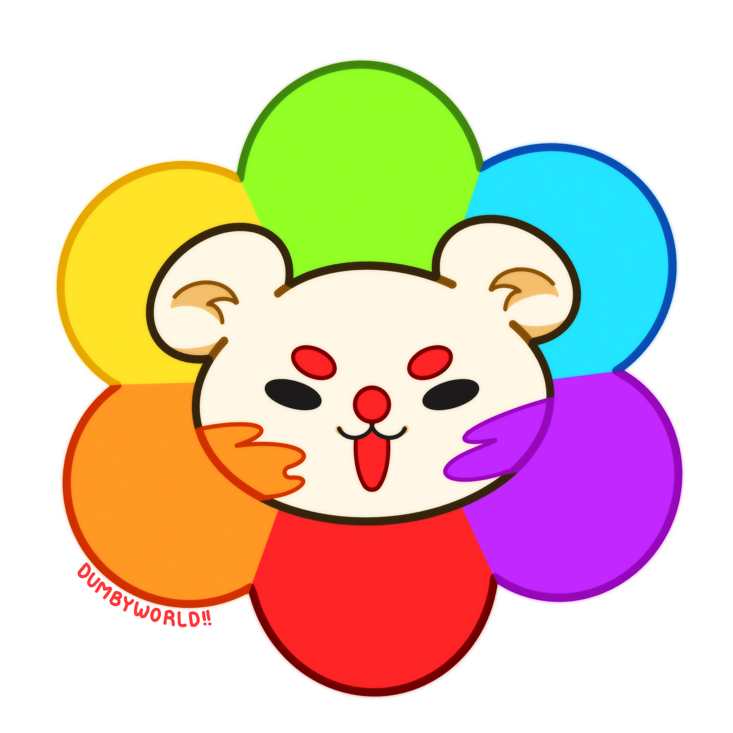 Mary Flower Sticker