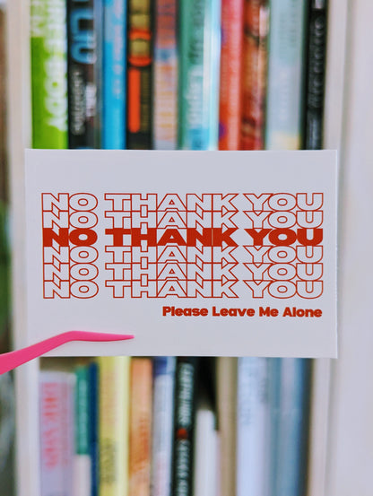 [Clearance] NO THANK YOU Sticker