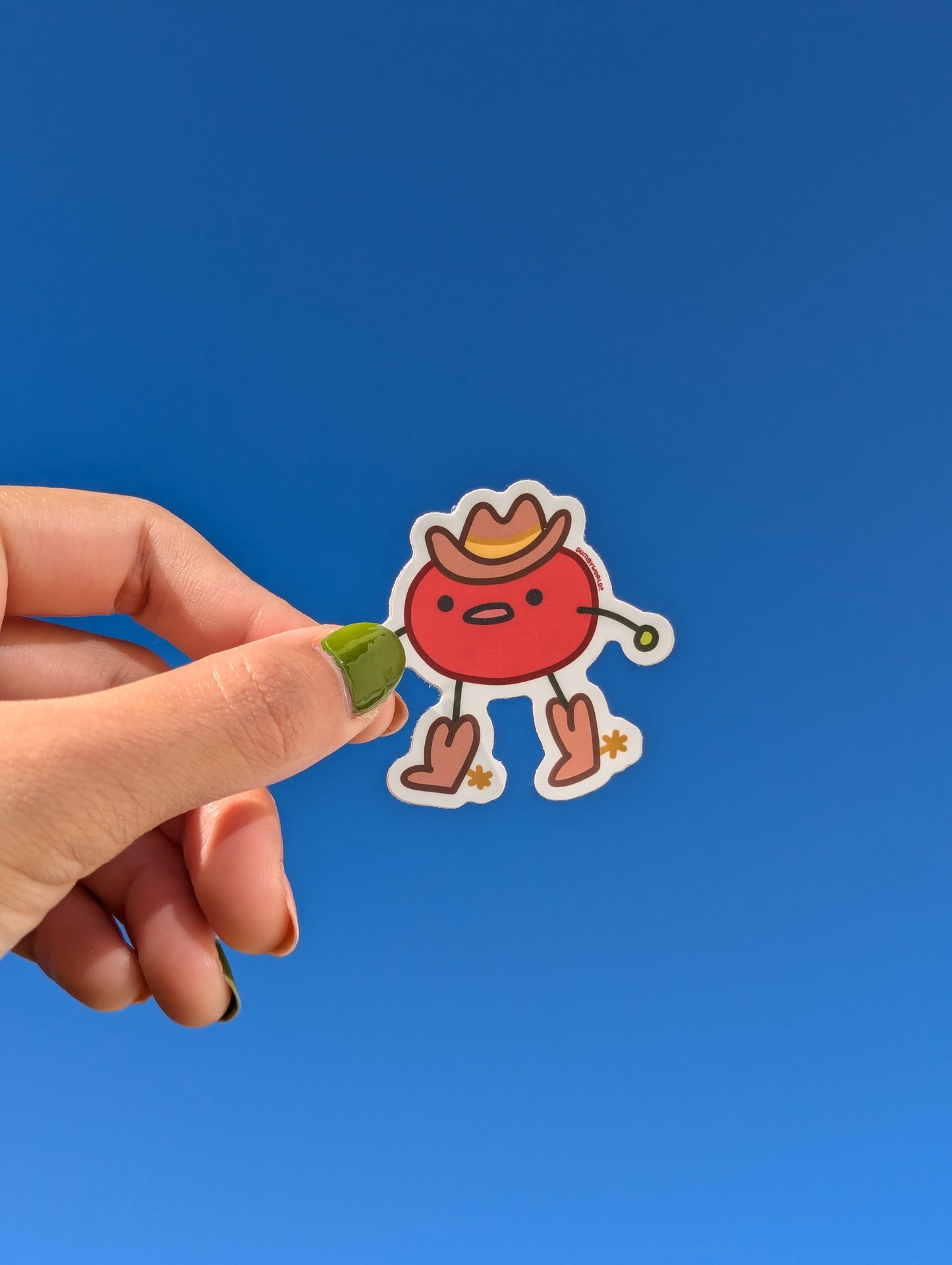 Cowboy Tomato Guy Sticker!