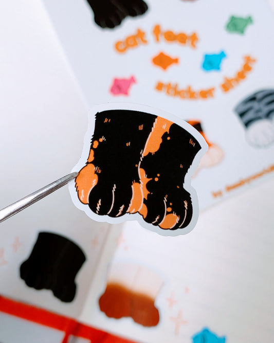 Cat Feet Sticker Sheet
