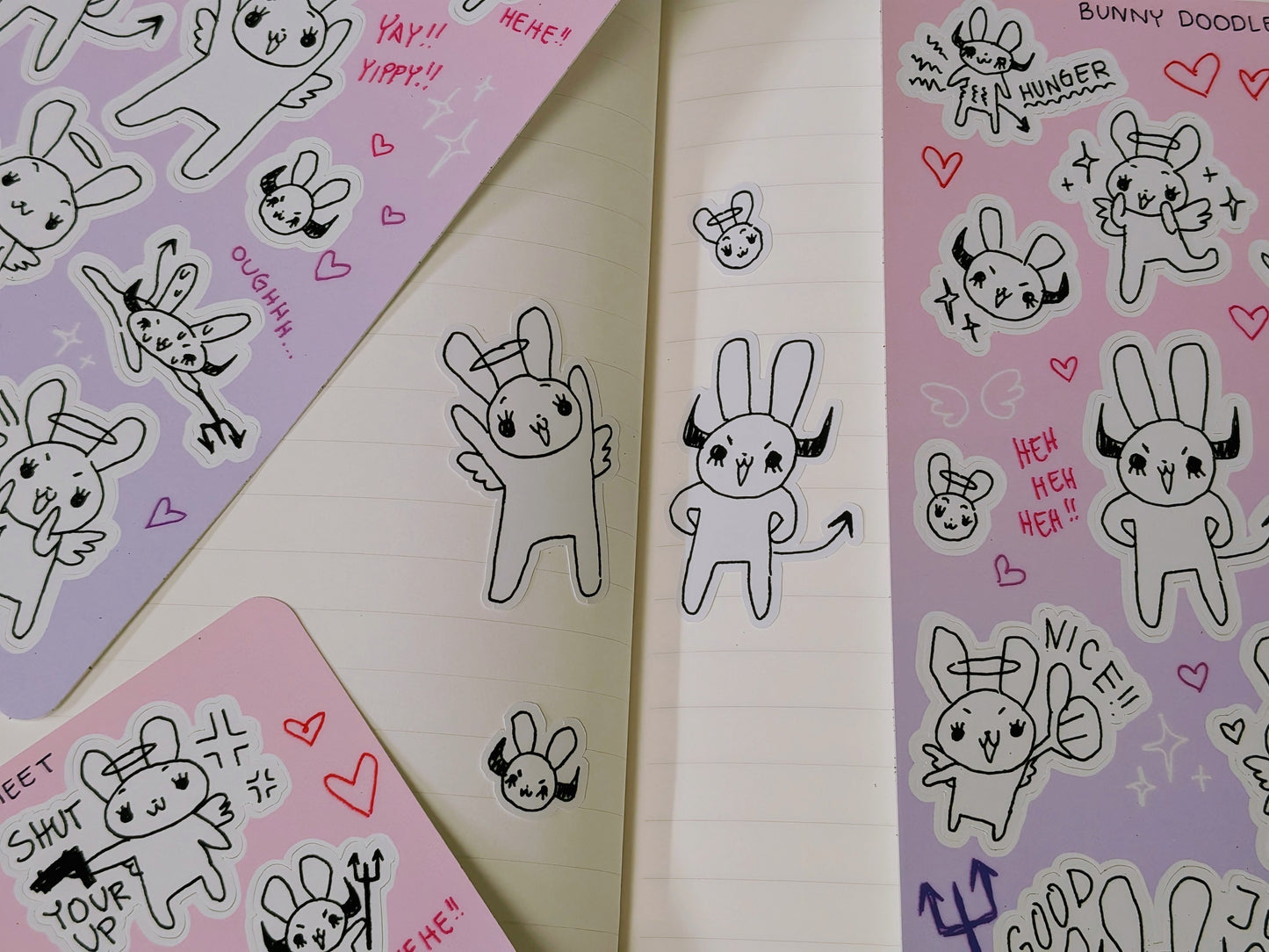 Bunny Doodle Sticker Sheet!