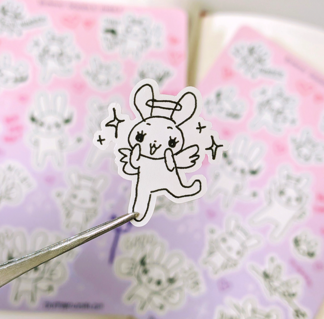 Bunny Doodle Sticker Sheet!