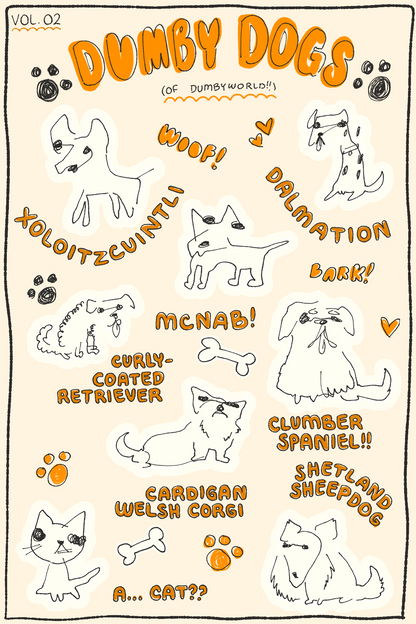 Dumbydogs Sticker Sheet (Vol. 2)