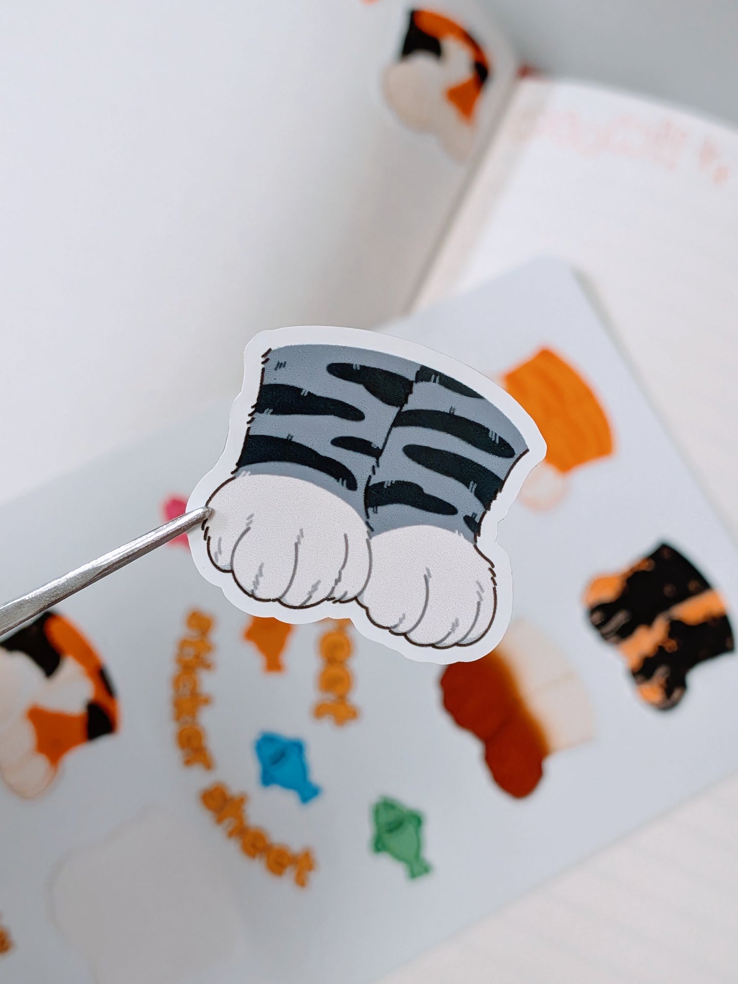 Cat Feet Sticker Sheet