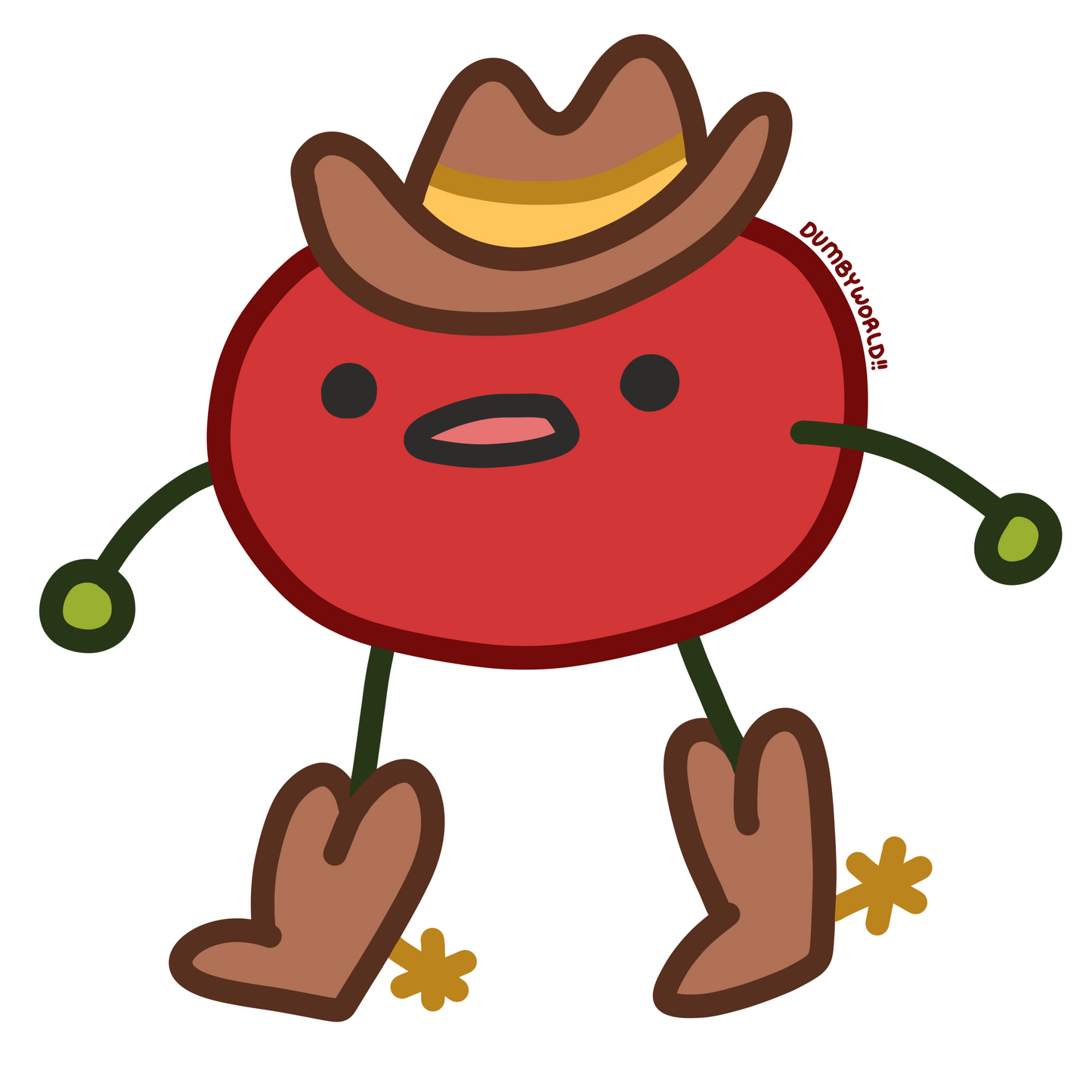 Cowboy Tomato Guy Sticker!